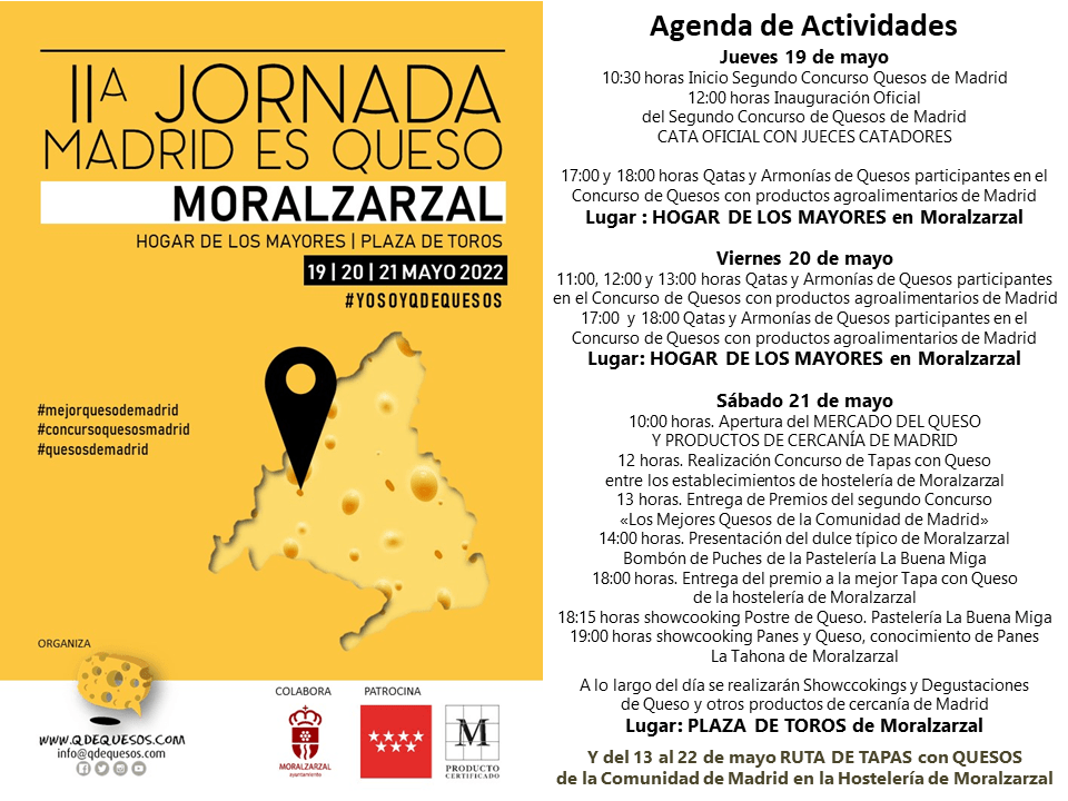 La Segunda Jornada MADRID ES QUESO se celebra en MORALZARZAL - La Viña