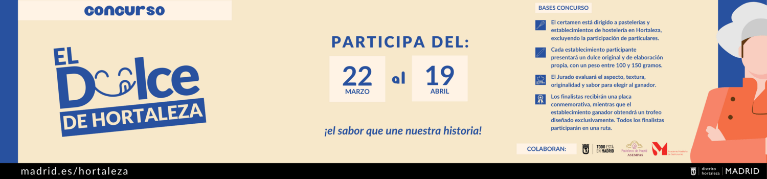 ¡Participa en el Certamen “El Dulce de Hortaleza”! - La Viña