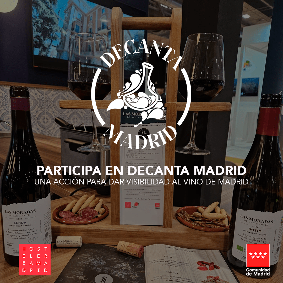 Participa en la campaña ‘Decanta Madrid’ y promociona el Vino de Madrid en tu establecimiento de hostelería - La Viña