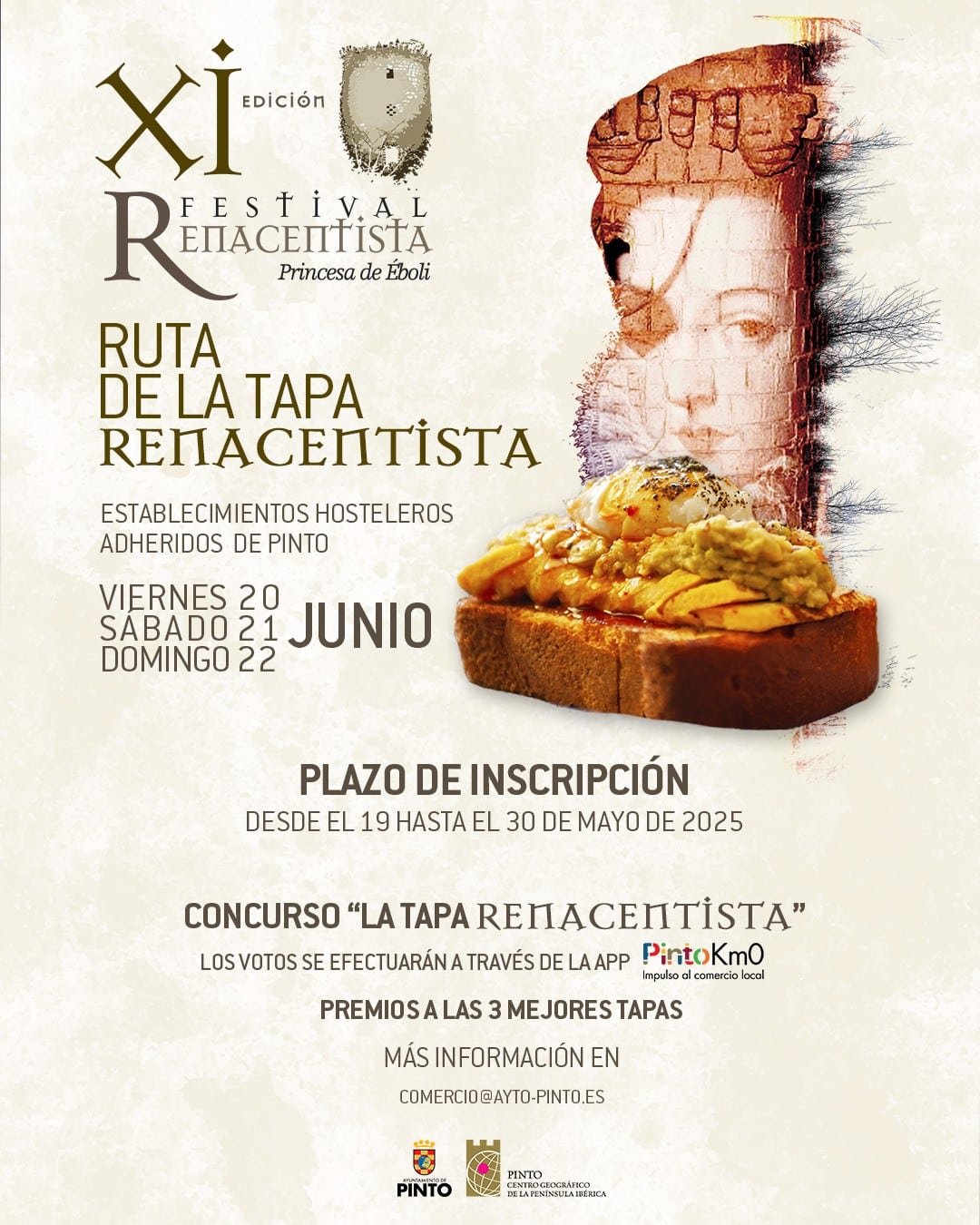 Pinto convoca la segunda edición de la Ruta de la tapa renacentista - La Viña