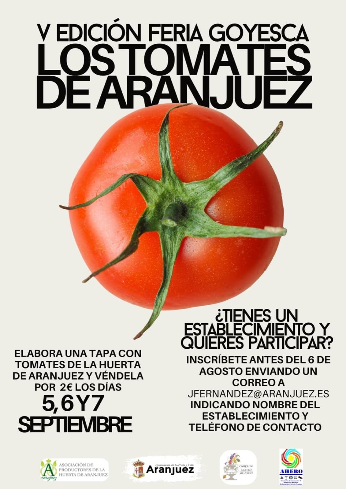 Aranjuez abre el plazo de inscripción para participar en la Feria Goyesca Los Tomates de Aranjuez - La Viña