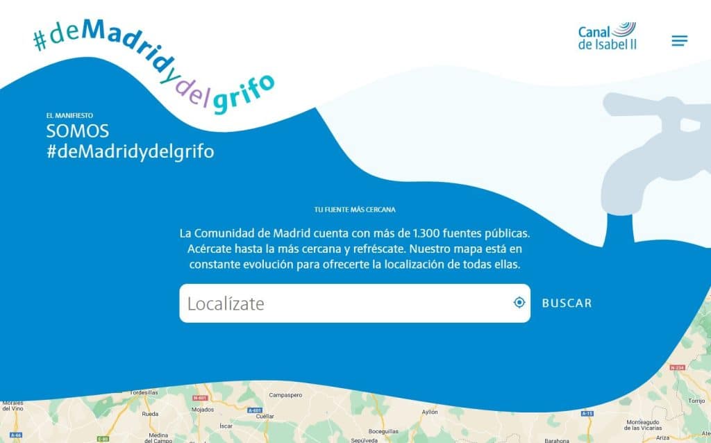 Canal Isabel II de Madrid y del grifo