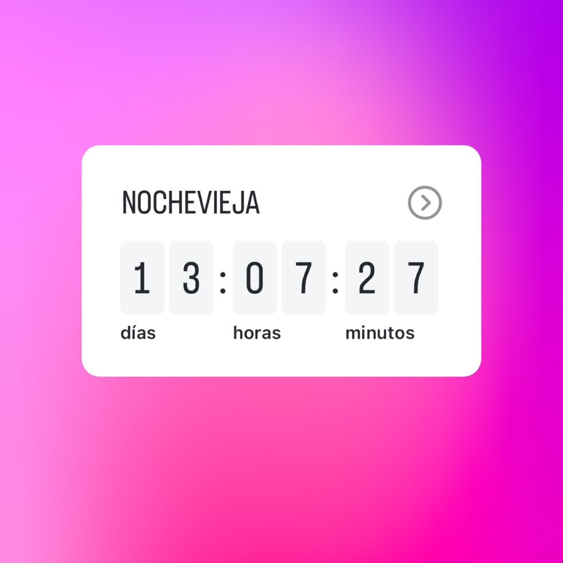 Ideas de post para Nochevieja cuenta atrás Instagram 2