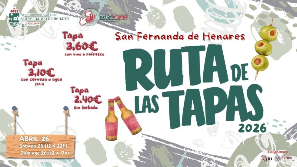 San Fernando de Henares convoca la Ruta de las Tapas 2026 - La Viña